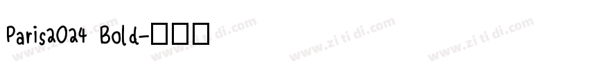 Paris2024 Bold字体转换